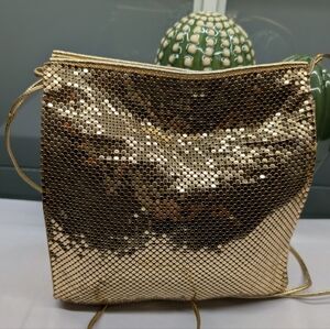 Whiting & Davis Gold Sequin Women's Bag